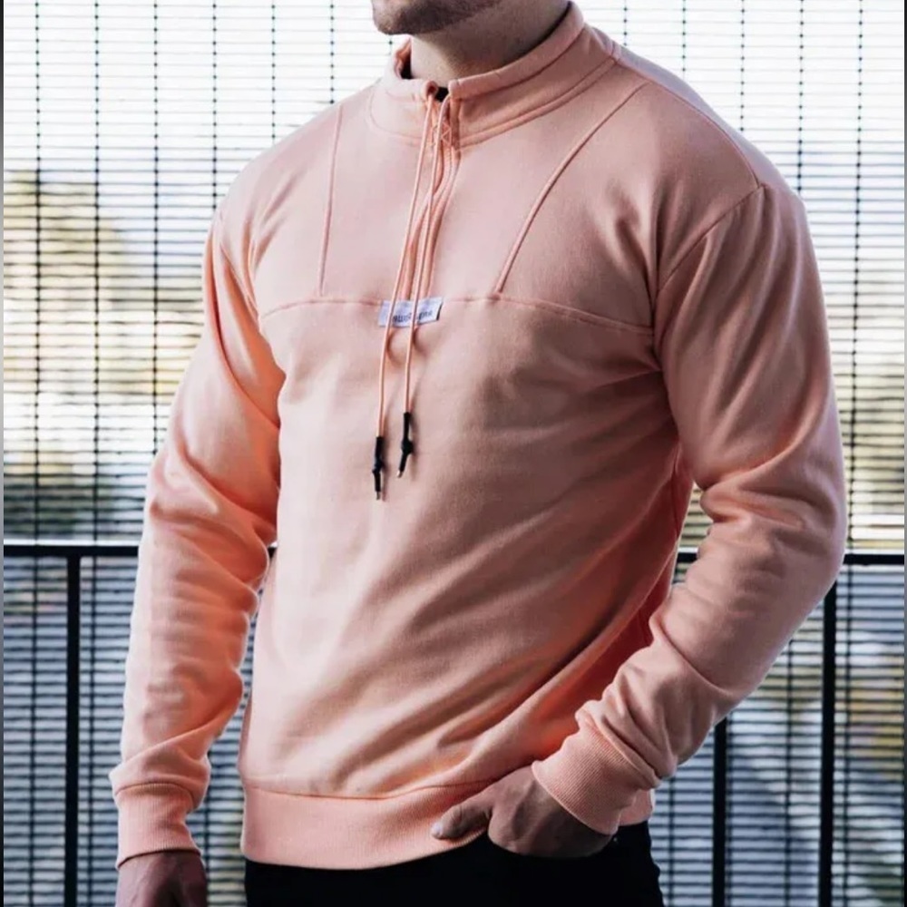 NWT Rawgear Quarter Zip Gym Pullover Sweatshirt Bradley Martyn Men's size M